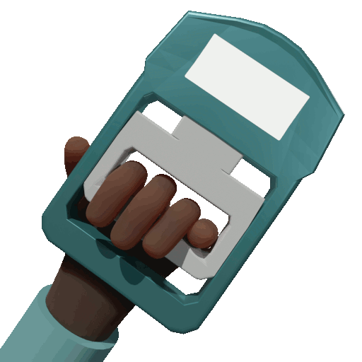 smartphone with blank app icons and radial greyscale background