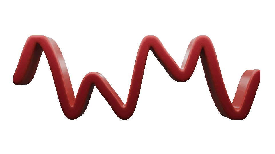 high contrast computergenerated black and white torus in midair in front of black background