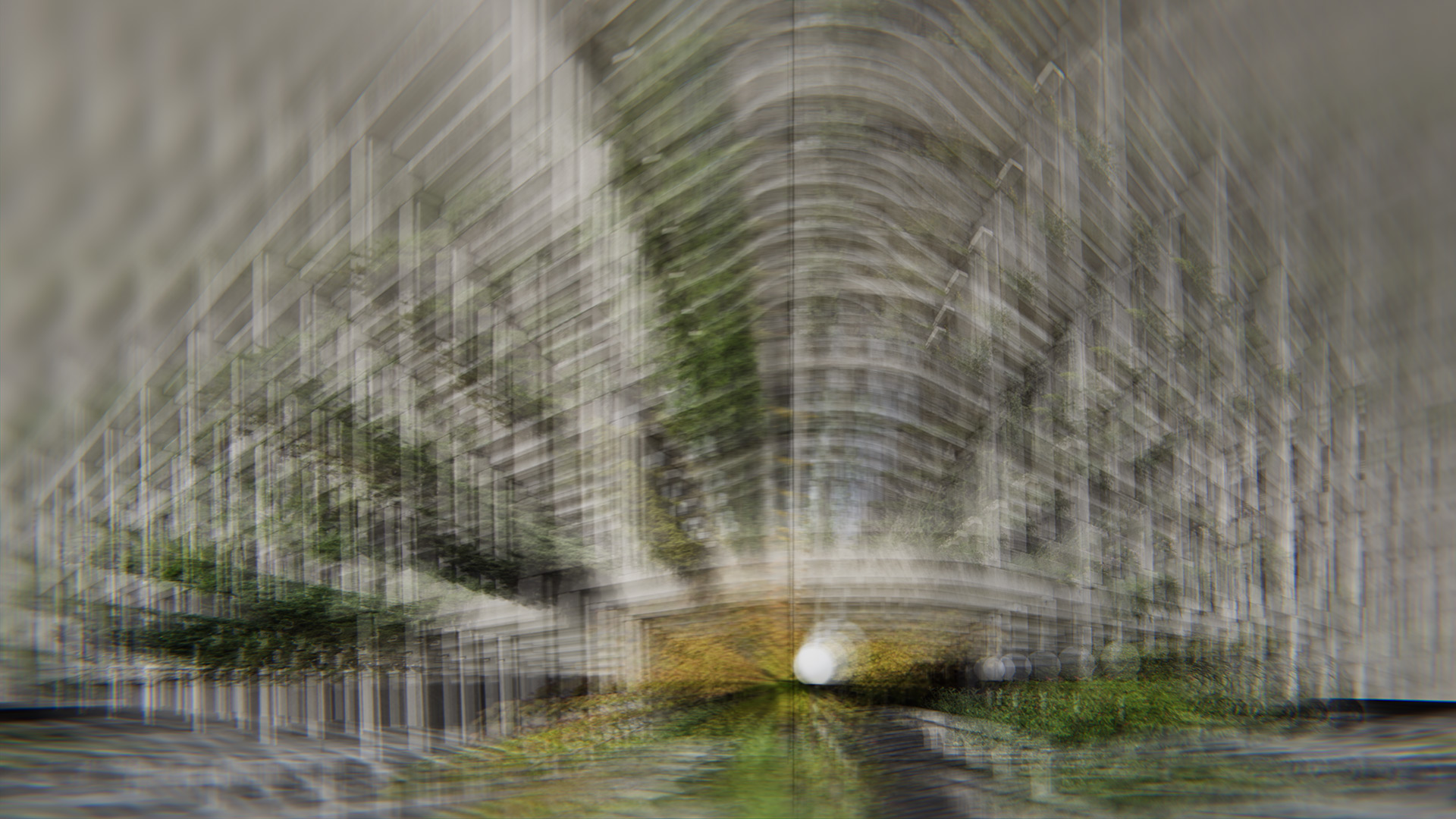 multiexposure of building viewed from different angles