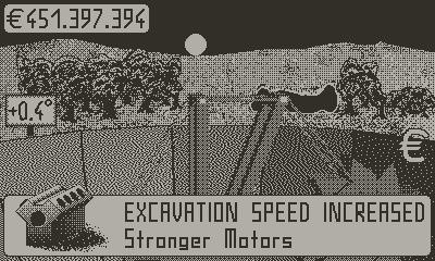 a illuminated microscope on a table with a chair in a dark exhibition space