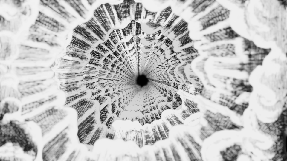 animated gif of rotating stylized clouds